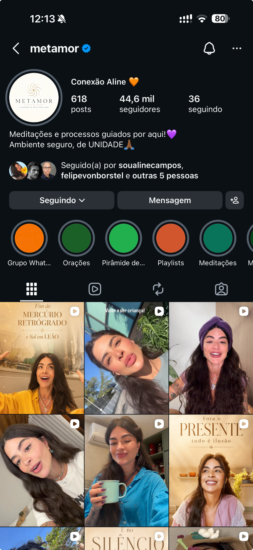 Perfil oficial da METAMOR no Instagram (@metamor)